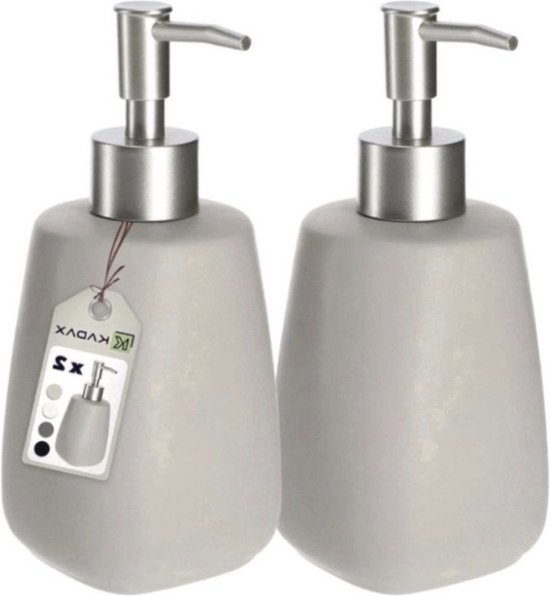 GMISUN Zeepdispenser, 400 Ml, Zwart, Verticaal Gestreepte Afwasmiddeldispenser Handzeepdispenser