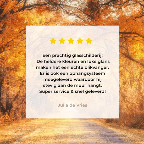 MuchoWow® Peinture sur verre 150x100 cm - Peinture sur verre acrylique - Forêt - Automne - Arbres - Chemin forestier - Nature - Photo sur verre - Décoration murale salon - Décoration murale chambre - Peintures