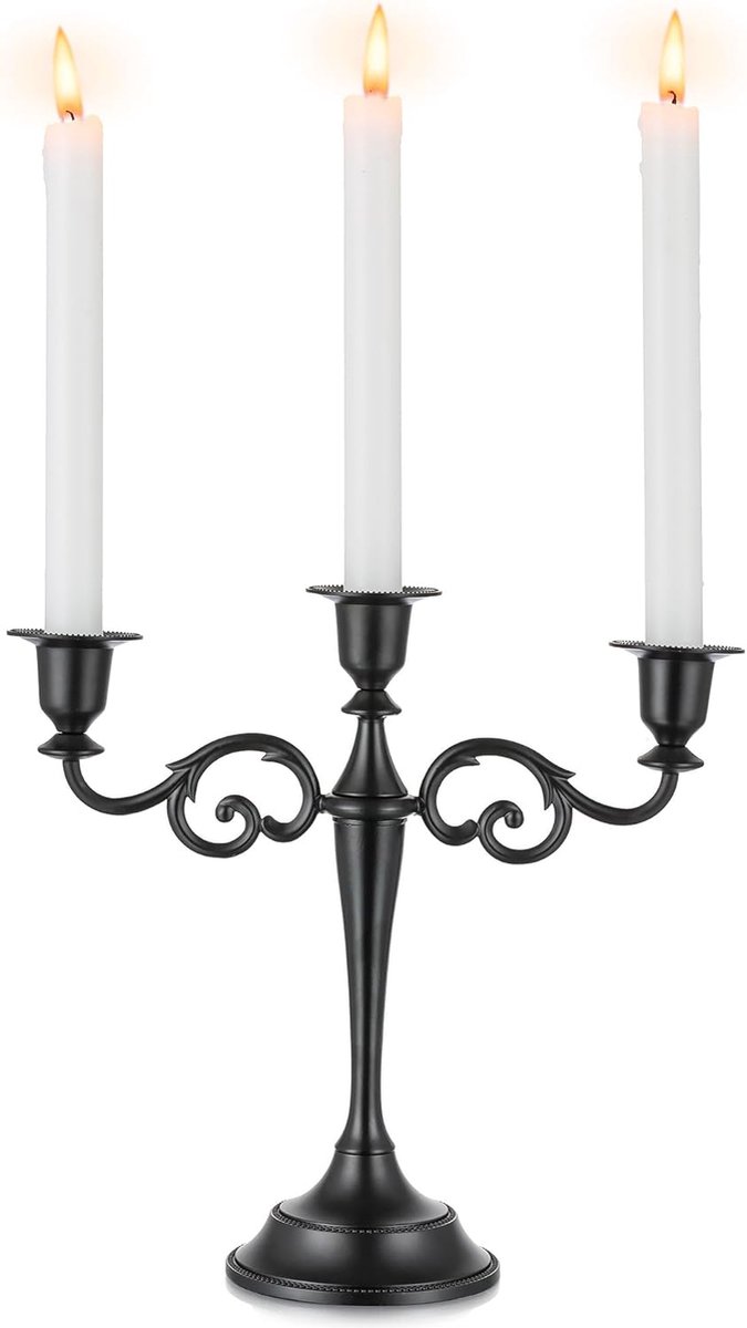 JGS ® Candelaarhouder met Drie Armen voor Tafel- en Feestdecoratie