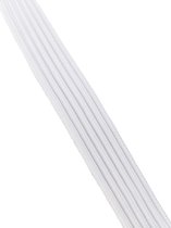 Platte elastische band, elastische band om te naaien, riemen, naaiwerk, pruiken, 6 meter (zwart, 50 mm
