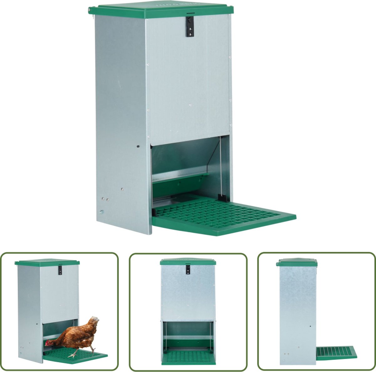 Mangeoire Automatique Poules 11kg Svauoumu - Anti-Gaspillage Étanche à La Pluie