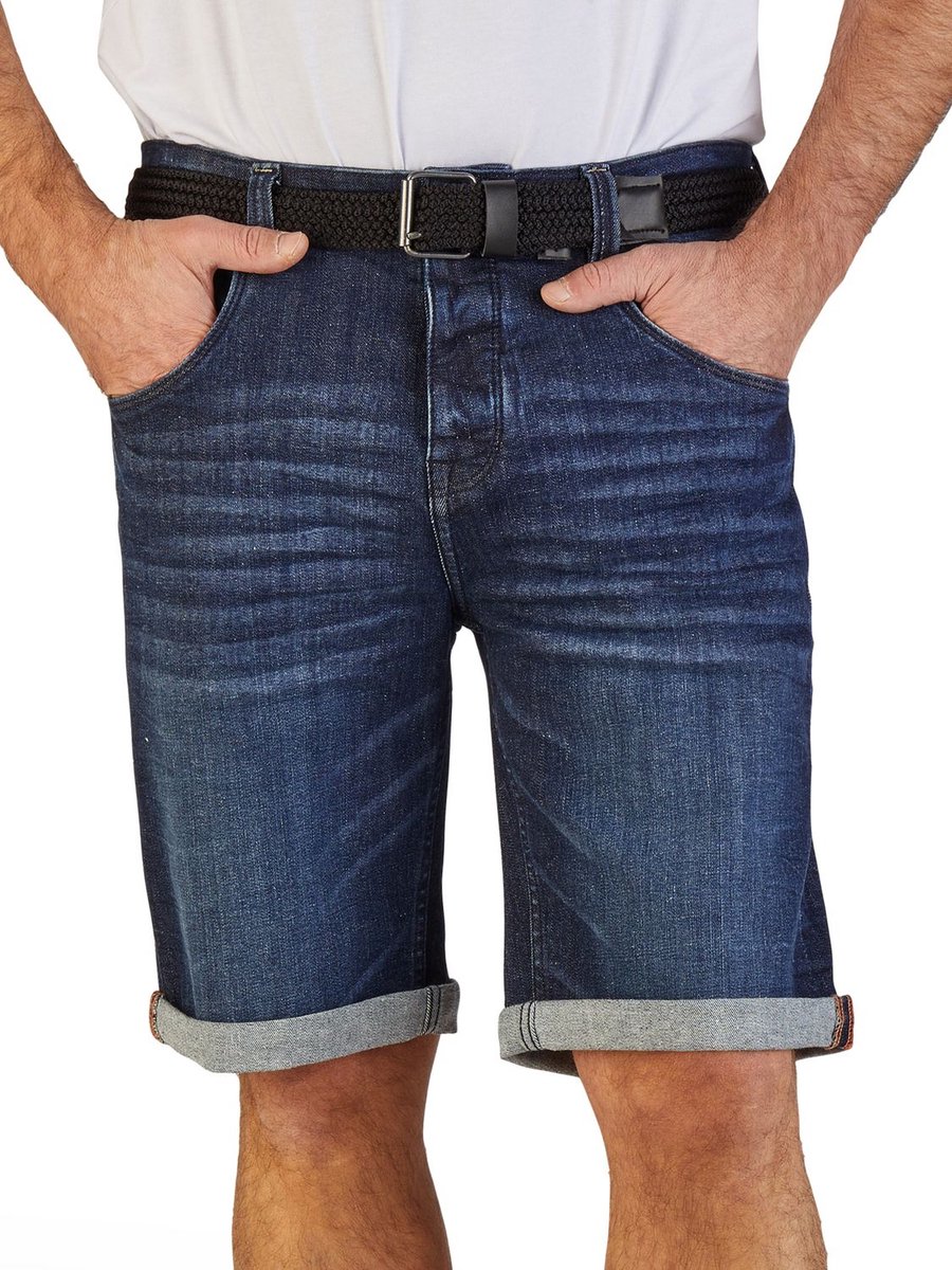 DENIMFY Heren Short Broeken DFBo regular/straight Fit Blauw Volwassenen