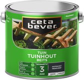 CetaBever Tuinhout Beits - Mengverf - Zijdeglans - Antraciet- 2,5 liter