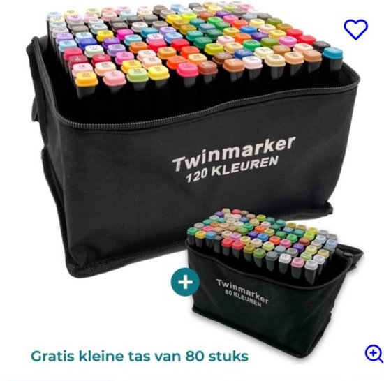 200 Twinmarkers – Professionele alcohol markers – Dubbelzijdige dual tip markers