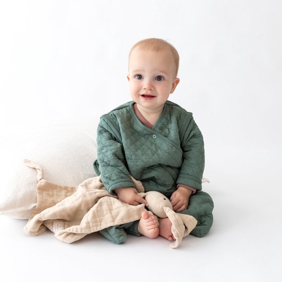 BEMINI Babyslaapzak - MAGIC BAG 4-12m - TOG 1.5 - Pady quilted jersey - Green van BEMI — afbeelding 4