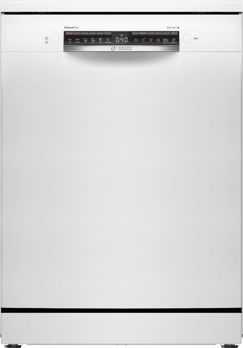 Bosch SMS4ECW28E vaatwasser - vrijstaande vaatwassers wit, 42 dB zuinig energieklasse A afwasmachine | .