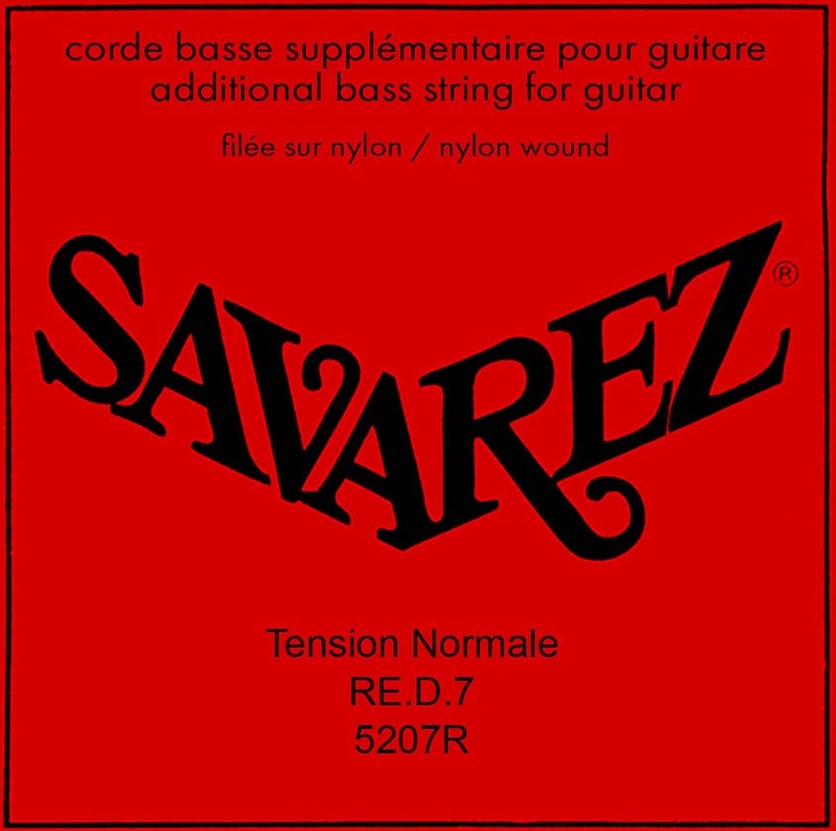 Savarez 5207-R D-7 snaar, rectified nylon, additional snaar for classic guitars