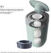 Tommee Tippee Twist & Click luieremmer, inclusief 1 navulling (cassette) met meerlaags antibacterieel folie, 100% gerecycled frame, groen