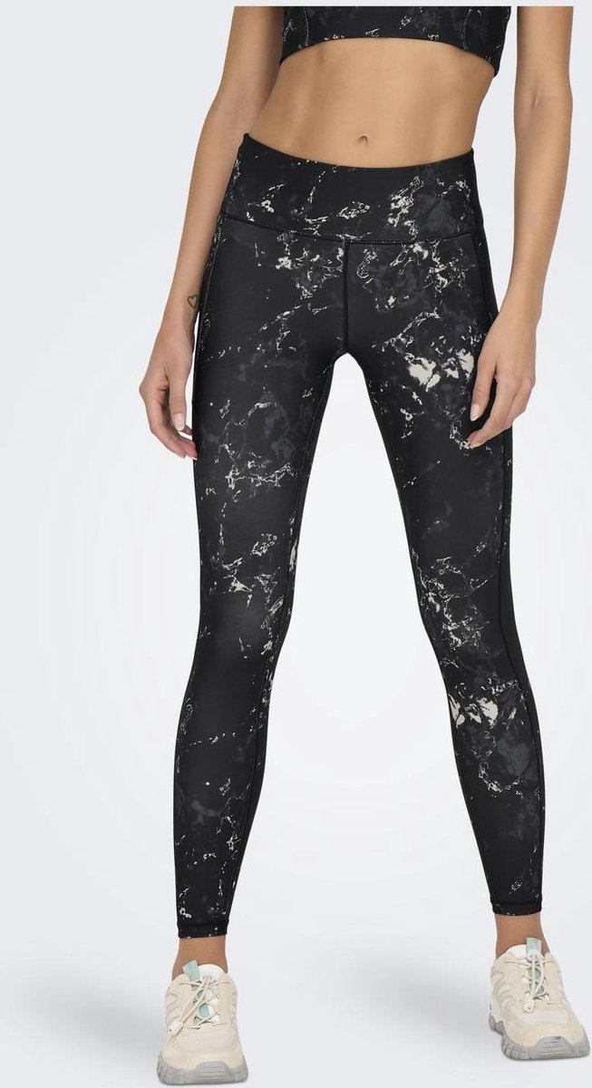 ONLY PLAY ONPRYA-2-SPACE LIFE HW PCK TIGHTS NOOS Dames Legging - Black W. Pumice Stone van Merkloos — afbeelding 4