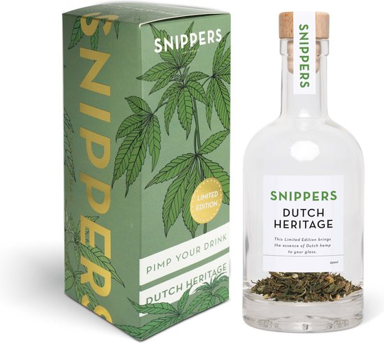 SNIPPERS Limited Edition - Dutch Heritage - DIY Maak je drankje zelf lekker - Cadeautje voor Mannen - Kerstcadeautje - Maak zelf je Hennep Drankje - 350ml