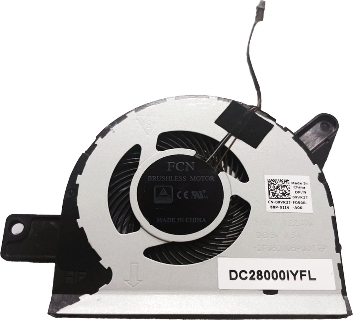 Notebook CPU Fan for Dell Latitude 5580 5590 Precision 3520 3530 Series