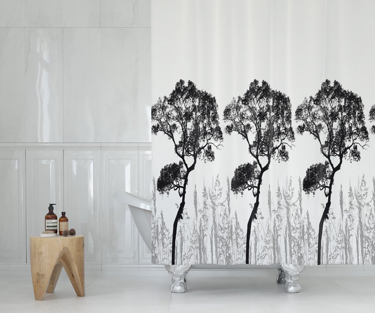 Casabueno - Douchegordijn Extra Breed - 240x200 cm - Badkamer Gordijn - Shower Curtain - Waterdicht - Sneldrogend - Antischimmel - Wasbaar - Duurzaam - Daisy