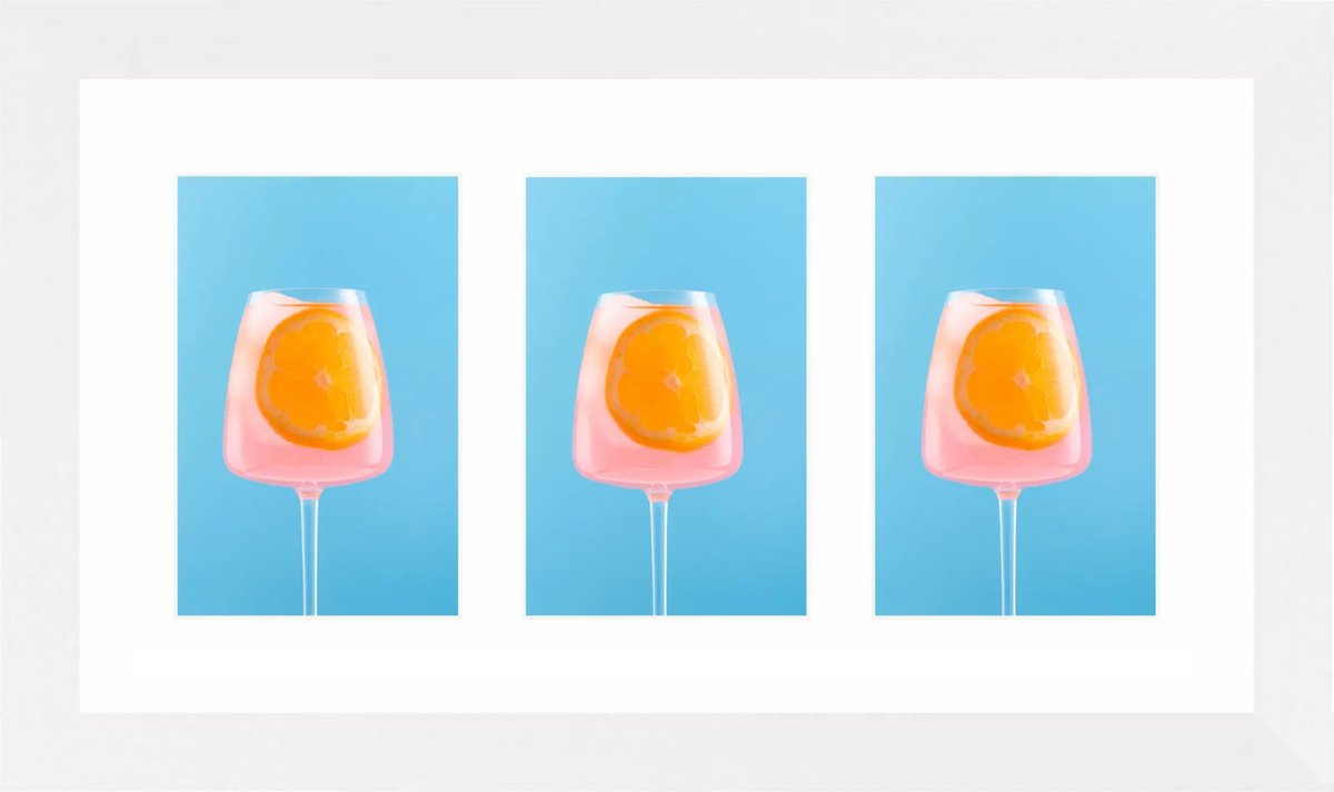 Fotolijst voor 3 foto's 10x15 - SecaDesign Fika - Drieluik fotolijst - Wit - Fotokader