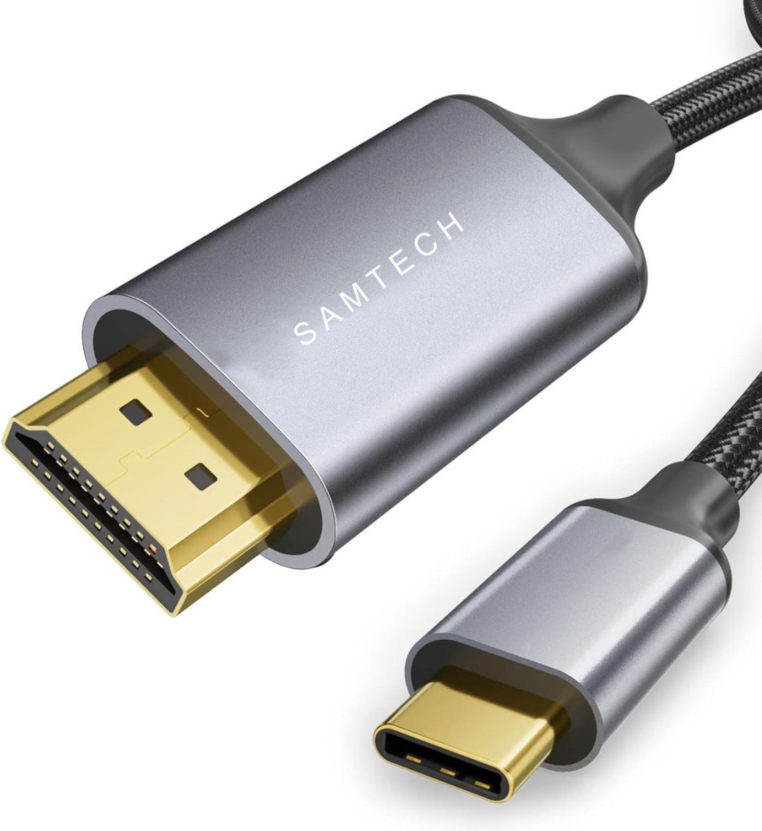 Usb C Naar HDMI kabel 60HZ | USB-C HUB 4K ULTRA | Type-c to HDMI covertor |Thunderbolt 3 | Compatible oa Apple Macbook | Chromebook | Macbook air | Surface | XPS | Dell | Lenovo | Samsung | HP | Space grey | SAMTECH