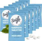 Smyle Tandpasta Tabletten met Fluoride - 756 Tandpasta Tabs Navulling - Whitening Effect - Geschikt voor Gevoelige Tanden - 100% Natuurlijk & Plasticvrij - Zero Waste
