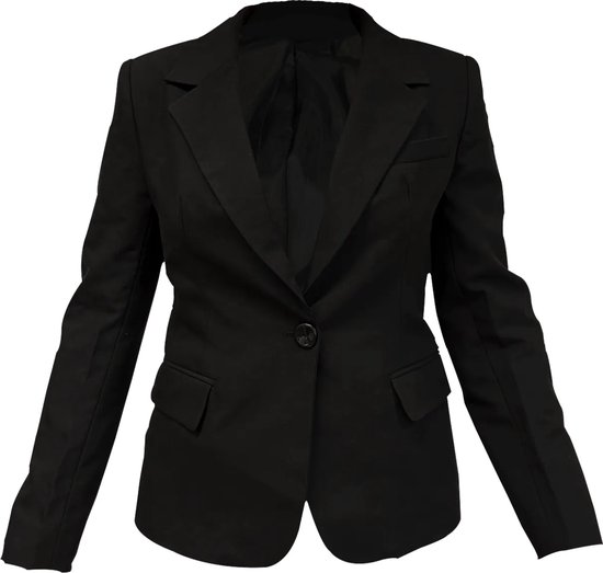 Fjesta© Carnavalsjas dames zwart - Maat L - Carnavalskleding Dames - Carnaval