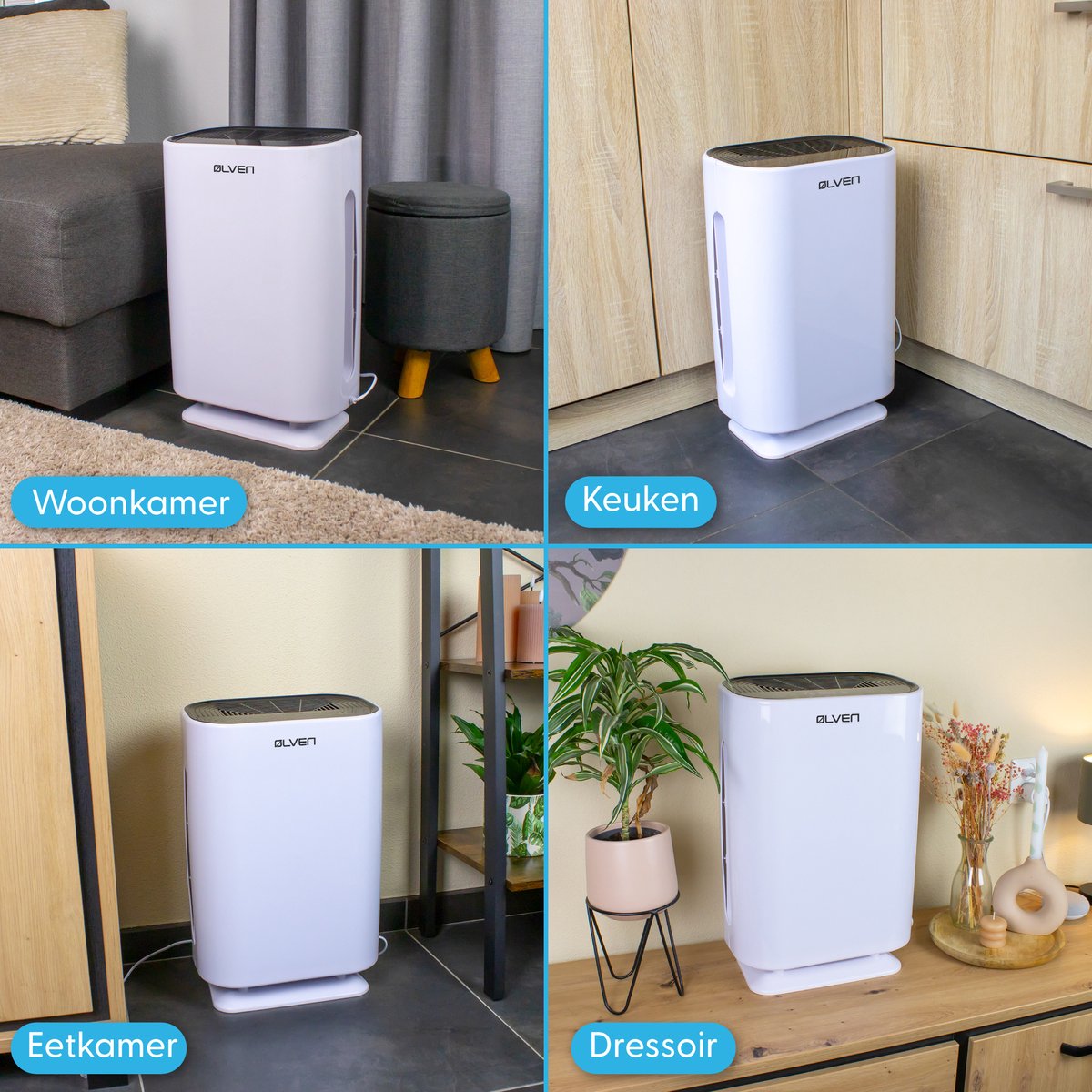 Ølven Luchtreiniger - Air Purifier - Hepa Filter & Ionisator - Luchtfilter - 180 m³/u - Air Cleaner — afbeelding 7