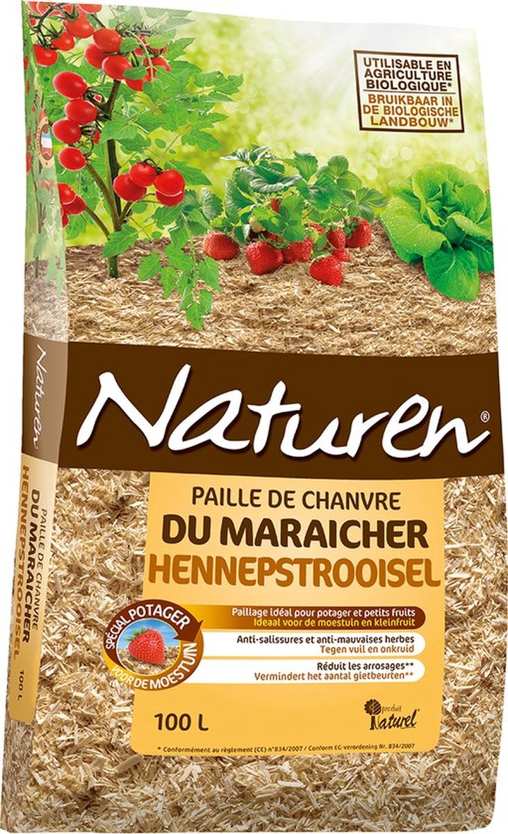 Naturen Hennepstrooisel 100L