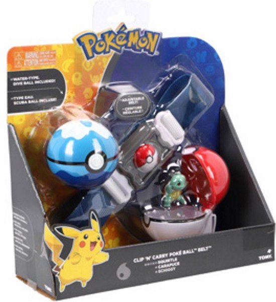 Pokémon – Ensemble Bandolier Pikachu Clip 'N' Go – Figurine 5 Cm + 2 Poké Balls (dont Fast Ball) – Ceinture Et Bandoulière – Dès 4 Ans