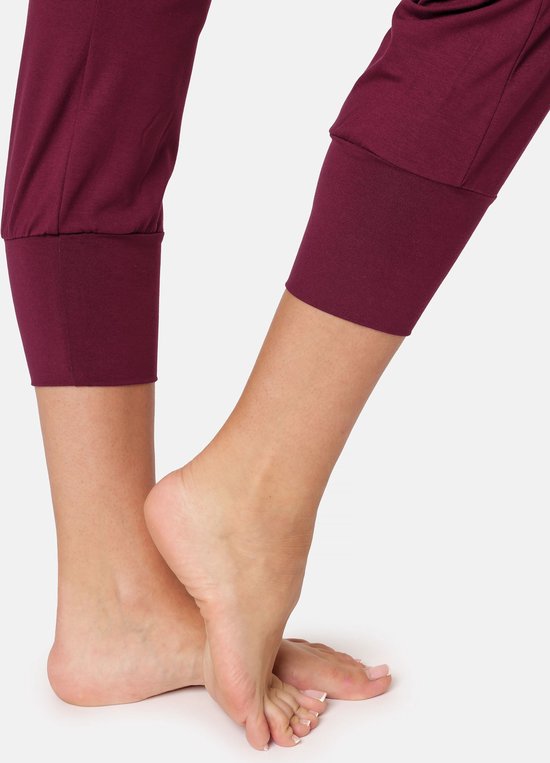 Bellivalini Dames Yogabroek - Sport - Vrijetijdsbroek - Lang - Viscose - Sportbroek - BLV-BLV50-283-YP - Wijn - XS van Bellivalini — afbeelding 5