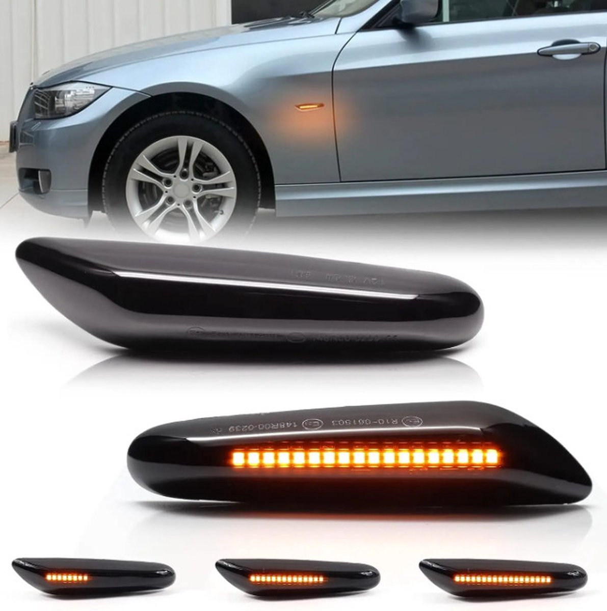 Knipperlicht Dynamisch Smoke Geschikt voor BMW 1 serie 3 Serie 5 Serie X1 X3 T10 PLUG BMW E81 E82 E88 E90 E91 E92 E93 E46 E60 E83