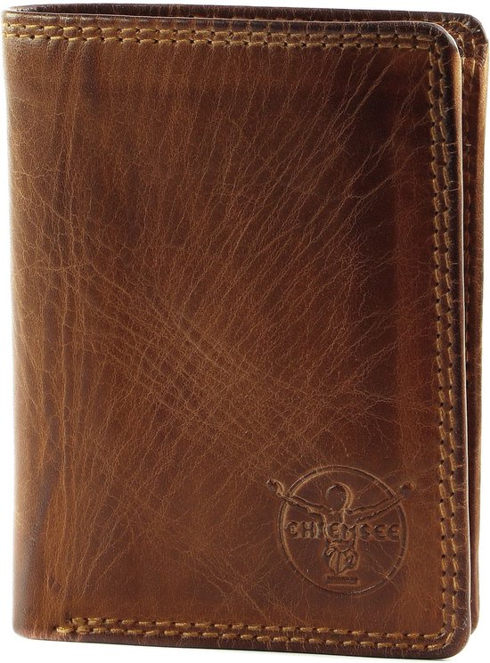CHIEMSEE Cuir Porte-monnaie Leather Wallet Cognac Brun