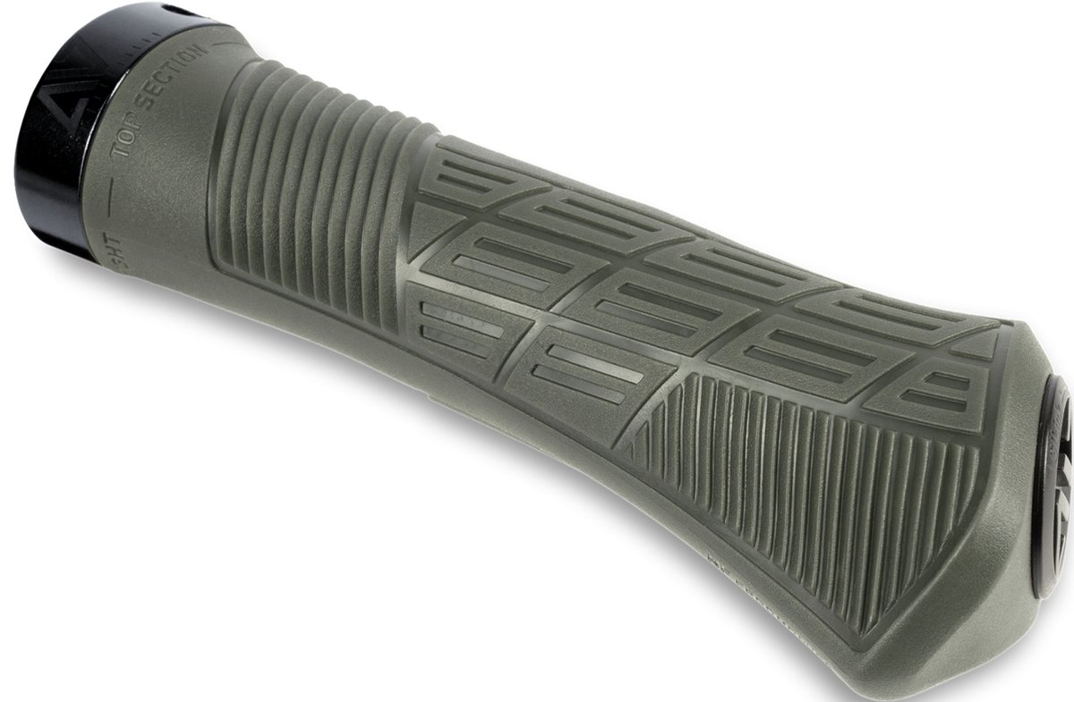 ACID Hybrid Perform Handvatten - L - Fietshandgrepen - Fietshandvatten met Mini-Vleugel - Met Schokdemping - Ergonomisch Design - GILink - Extra Grip - Geschikt voor lange fietstochten - 142 x 52 x 34 mm - Trail Motion Olive