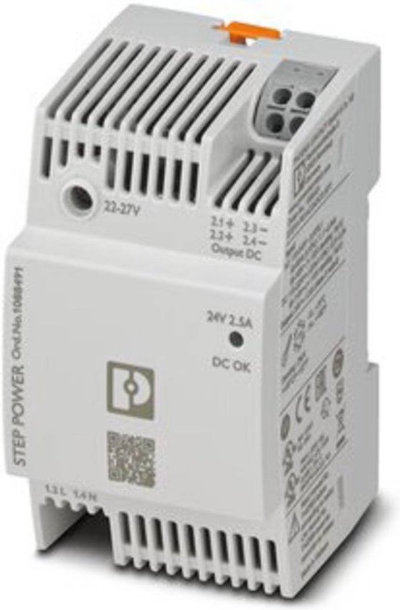 Phoenix Contact STEP3-PS/1AC/24DC/2.5/PT DIN-rail netvoeding 24 V/DC 2.5 A 60 W 1