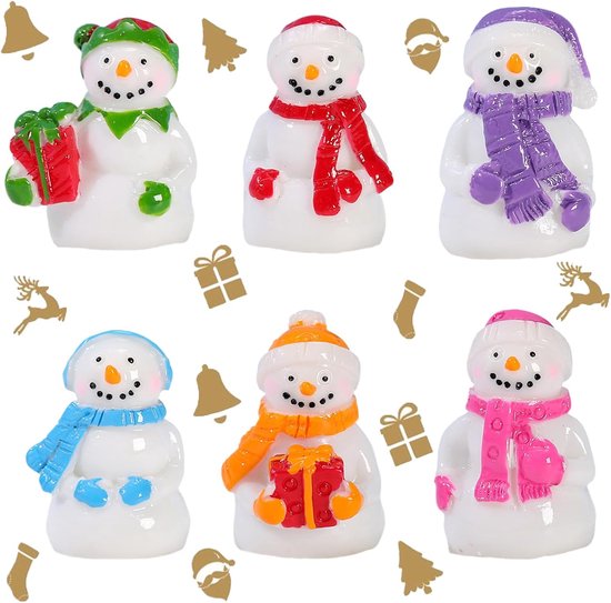 Kerst Cool Acryl Decoraties Xmas Mini Ornamenten voor Mini Boom Kerstman Grappige 2D Neutrale Westerse Hangers