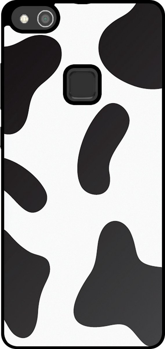Smartphonica Telefoonhoesje Geschikt voor Huawei P10 Lite met Koeienvlekken Opdruk - TPU Backcover Case With Cow Patches Design geschikt voor Huawei P10 Lite