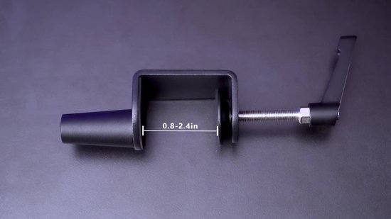 Fifine - BM88 - Zwart - Perche - Bras de microphone - Sans microphone - Horizontal et vertical - Comprend un chemin de câbles
