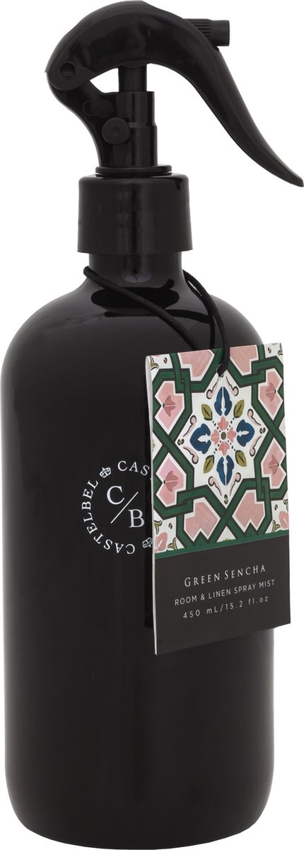 Goedkoopste Castelbel - huis & linnenparfum - Green Sencha Tea 450ml - Portugal - glazen fles
