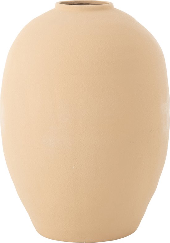 Hoge glazen vaas bloemenvaas vintage gekleurd 10cm