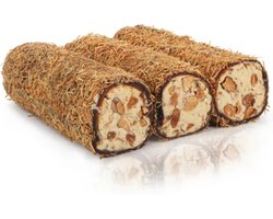 Mega Kadayif Tofy Karamel-amandel Turks Fruit (Handgemaakt) 250 gr - Mega Kadayif Tofy Karamel Bademli Lokum Turk Lokumu (El Yapimi) 250 gr - Mega Kadayif Tofy Caramel Almond Wrapped Turkish Delight (Handmade) 250 gr
