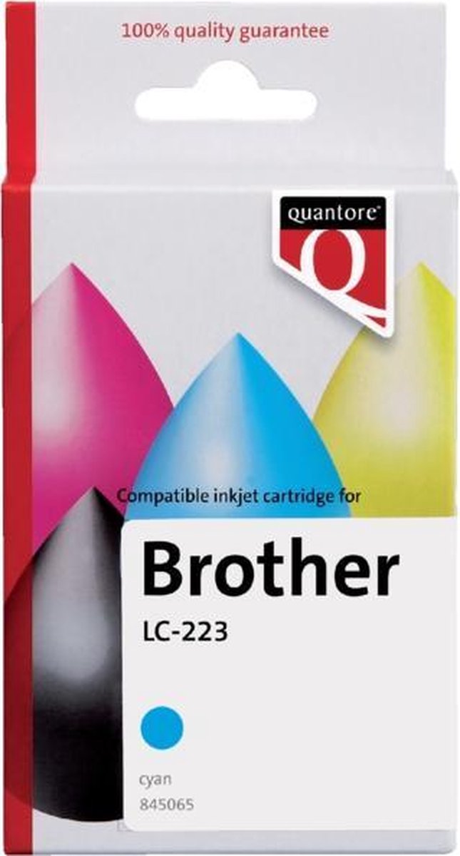 Inktcartridge quantore brother lc-223 blauw | Blister a 1 stuk