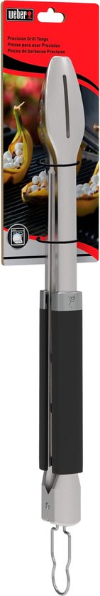 Merkloze Grilltang Precision - RVS met Antislip Grip