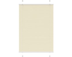 vidaXL - Plissé - rolgordijn - 100x150 - cm - stofbreedte - 99,4cm - polyester - crème