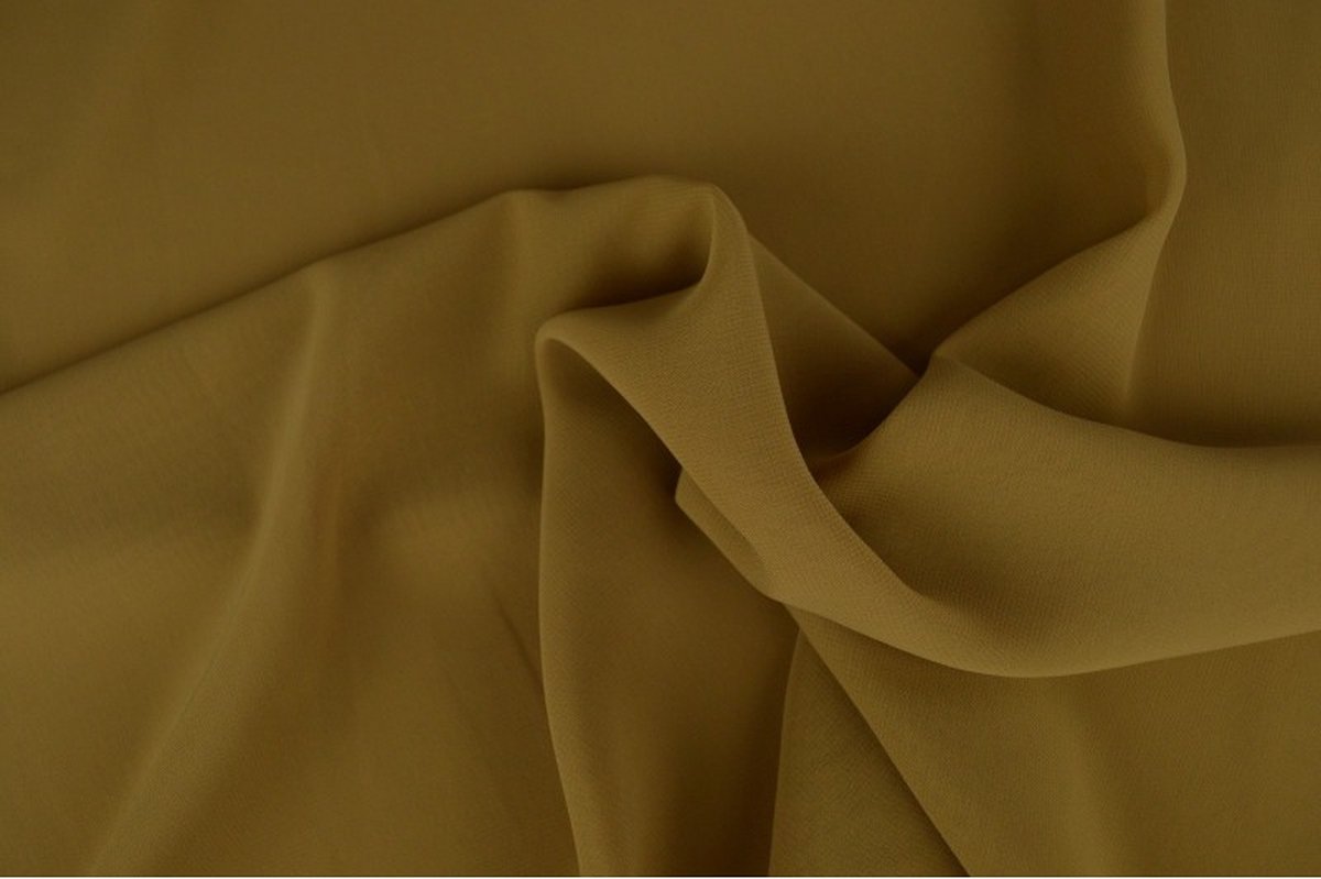 50 meter chiffon stof - Donker beige - Voile - Vitrage - 150cm breed