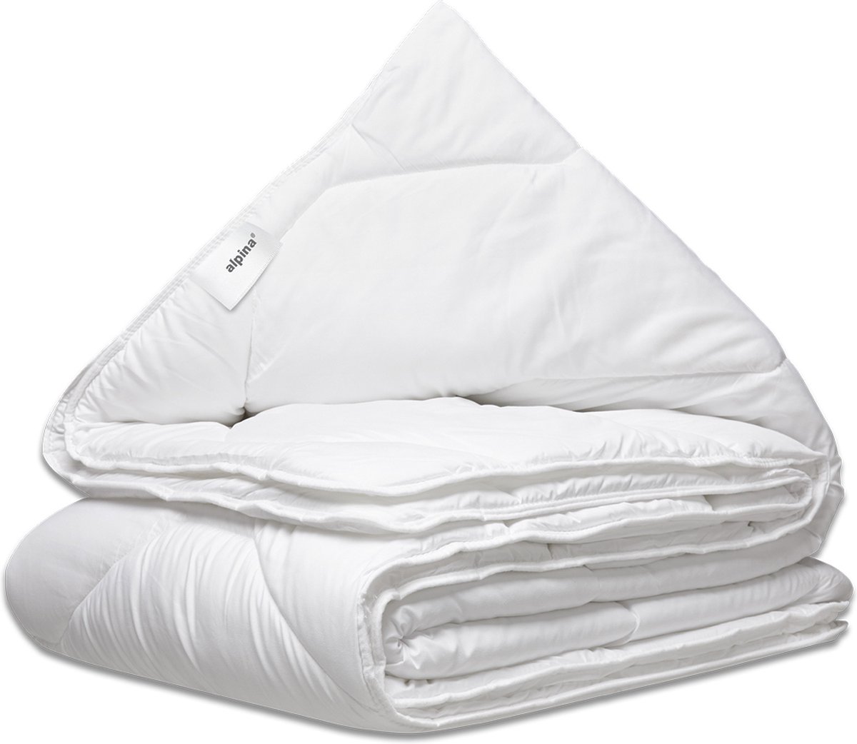 alpina Dekbed 240x200/220 cm - 4 Seizoenen Dekbed 2 Persoons - Machine Wasbaar bij 40 Graden - Sneldrogend en Ademend Materiaal - Zomer- en Winterdekbed - Polyester - Wit