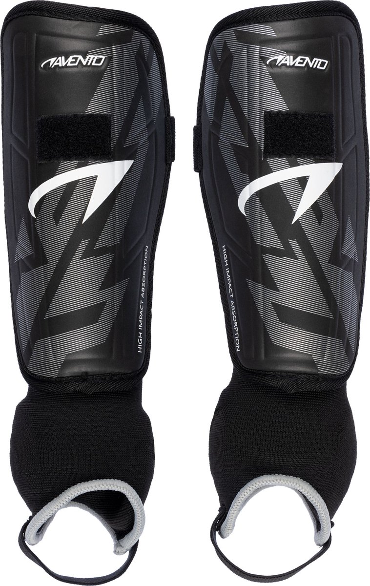 Avento Scheenbeschermers - Pro-Style - Zwart/Zilver - Maat M