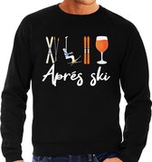 Bellatio Decorations Pull après ski pour homme - Après ski - noir - sports d'hiver - snowboard S