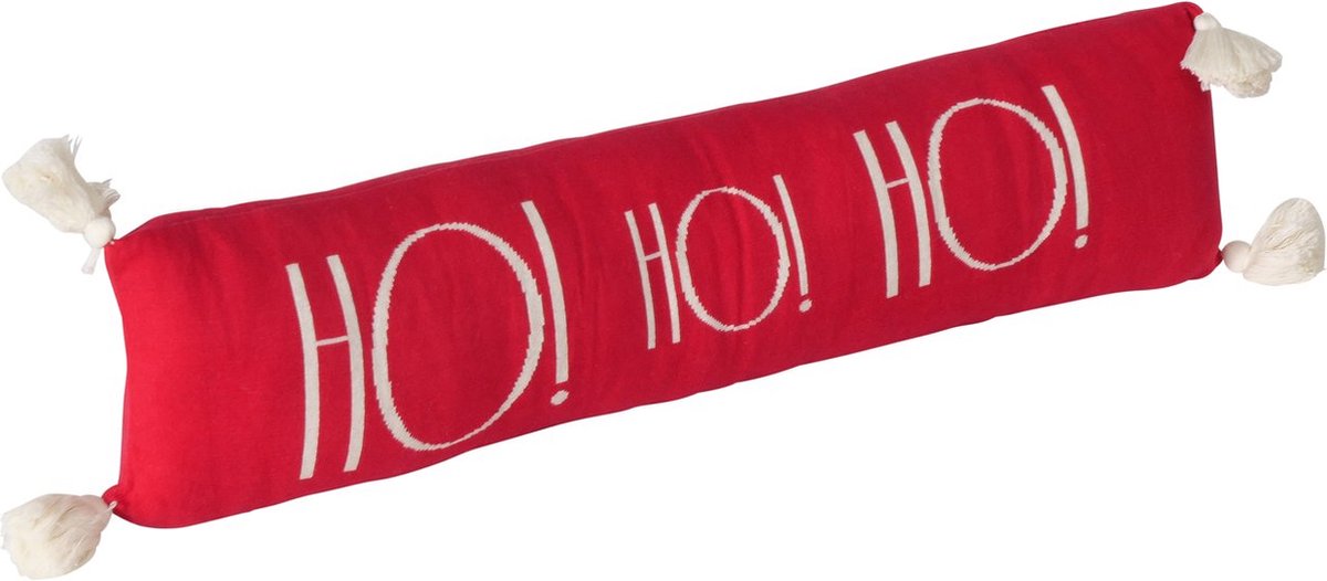 Decoratieve rolkussen HOHOHO, 80 cm