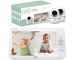 B-Care Sparkle Ultimate - Babyfoon Met 2 Camera´s - 7.0 Inch HD Baby Monitor - Split Screen - Zonder Wifi en App