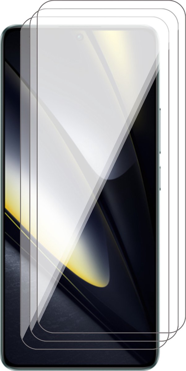 Screenprotector geschikt voor Poco F6 - 3x Glas Screen Protector