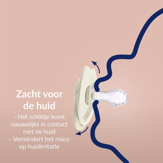 Difrax LOVI Dynamische Fopspeen 0 tot 6 Maanden - Lichtroze & Paars - 2 Stuks van Difrax — afbeelding 3