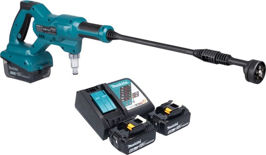 Makita DHW 180 RG accudrukreiniger 18 V 24 bar + 2x accu 6.0 Ah + lader van Makita — afbeelding 3
