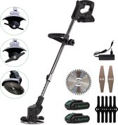 Bol.com Mardin Kantenmaaier - Grastrimmer - Bosmaaier - Incl. 2 accu's en lader - Zwart aanbieding
