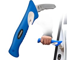 VOKA In- en uitstaphulp Auto - Uitstaphulp auto - Instaphulp - PREMIUM - Autohulp - Handybar - Veilig - Handig & praktisch - Multifunctionele 5 in 1 auto in uitstaphulp - Gordelsnijder - handgreep auto - Blauw - Extra Stevig