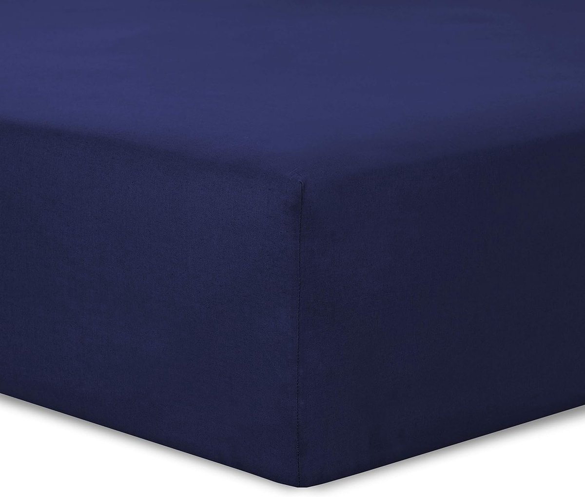 JGS ® Luxe Katoenen Hoeslaken 90 x 190 cm - Navy Blauw - Perfecte Pasvorm