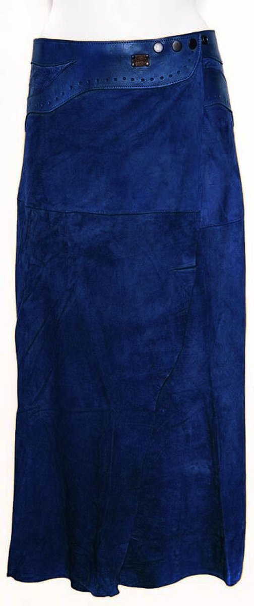 Doenya® maxi omslagrok suede Inlay (blauw)